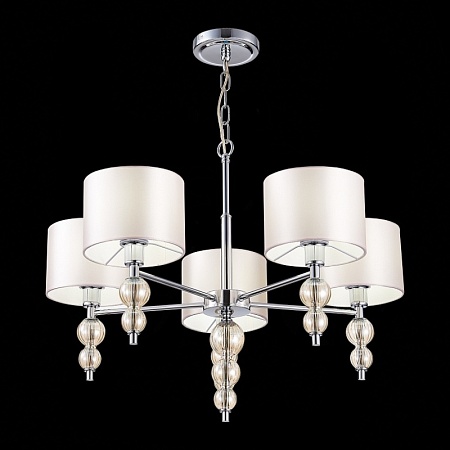 Светильник подвесной Хром/Светло-бежевый E14 5*40W SLE105703-05 - фото