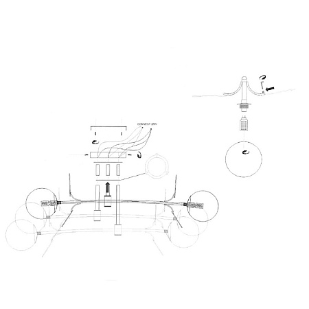 Потолочная Люстра Matisse B D80 Black Multicolor Imperiumloft 194950-23 - фото
