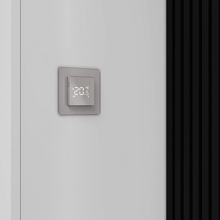 Рамка на 1 пост Senso (дымчатый, стекло soft-touch) W0013117 - фото