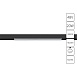 Магнитный трековый светильник Arte Lamp LINEA A4673PL-1BK - фото