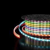 Светодиодная лента 220 В 11 Вт/м 60 Led/м 5050 IP65, RGB, 50 м Лента светодиодная 220V 11W 60Led 5050 IP65 мульти, 50 м Elektrostandard