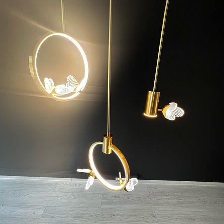 Подвесной Светильник Babetta Ring 1 L320 Brass 4000К Imperiumloft 186735-23 - фото