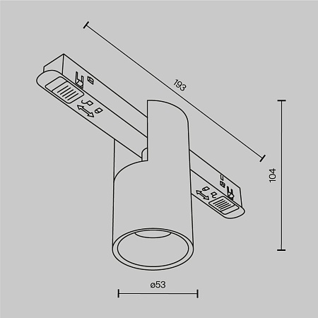 Трековый светильник Technical TR122-2-7W3K-W - фото