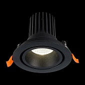 Св-к встр. Черный LED 1*10W 3000K 750Lm Ra&gt;90 38° IP20 D102xH85 170-240V ST705.438.10