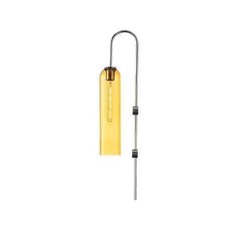 Светильник настенный ST-Luce Хром/Янтарный E27 1*60W SL1145.191.01 - фото