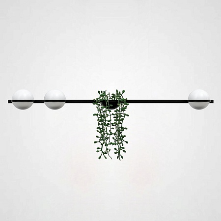 Бра Palma Wall Lamp 3 Шара + 1 Вазон Горизонтальная Imperiumloft 168498-22 - фото