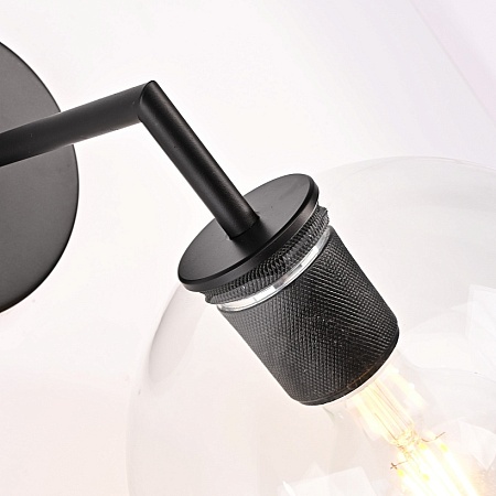 Бра Rh Utilitaire Globe Shade Single Sconce Black Imperiumloft 123275-22 - фото