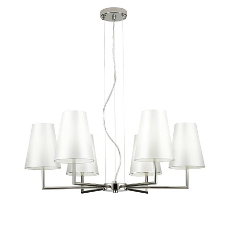 Светильник подвесной Никель/Белый E14 6*40W SLE105903-06 - фото