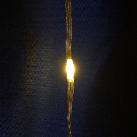 Светодиодная гирлянда Feron CL28 занавес Водопад  3*3м  + 3м 230V 2700K с контроллером, c питанием от сети, белый шнур - фото