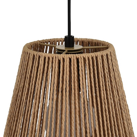 Светильник подвесной бежевый/черный E27 1*40W SLE6025-613-01 - фото