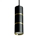 Светильник потолочный Feron ML1868  Barrel ZEN levitation на подвесе MR16 35W, 230V, чёрный, золото 55*180 - фото