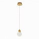 Подвес ST-Luce Золотистый/Прозрачный,С пузырьками воздуха LED 1*3W 3000K SL6104.203.01 - фото