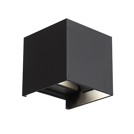Светильник уличный настенный ST-Luce Черный/Черный LED 2*3W 4000K SL560.401.02 - фото