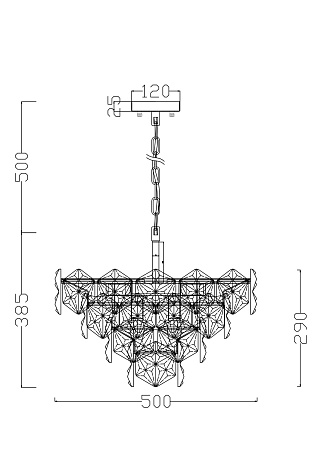 Подвесной светильник Freya FR1004PL-09CH - фото