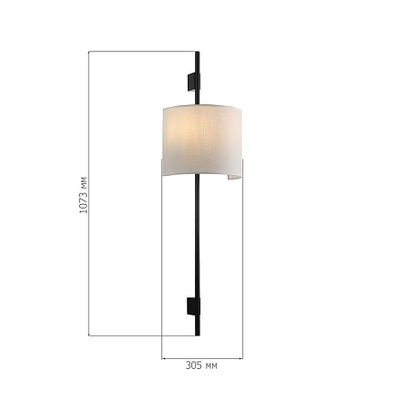 Светильник настенный ST-Luce Черный/Белый E27 2*60W SL6227.401.02 - фото