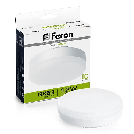 Лампа светодиодная Feron LB-453 GX53 12W 175-265V 4000K - фото