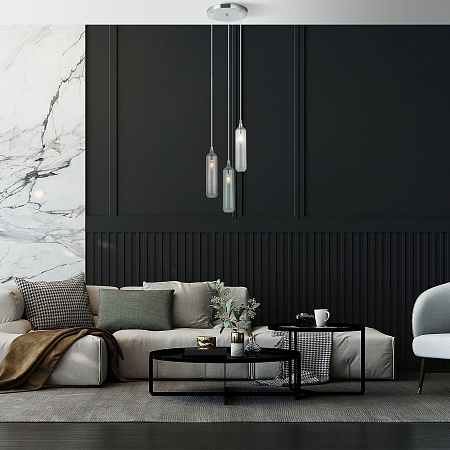 Подвесной светильник Eurosvet 50252/3 хром - фото