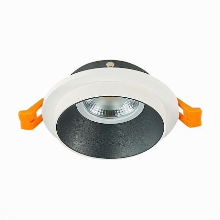 Св-к встр. Белый GU10 1*50W IP20 D92xH38 220V Без ламп ST206.528.01 - фото