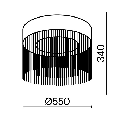 Потолочный светильник Maytoni Imaginary MOD190CL-L18G3K - фото