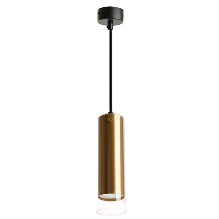 Светильник потолочный Feron ML1898 Barrel LUMINA levitation на подвесе MR16 35W 230V, золото, черный, 55*200 - фото
