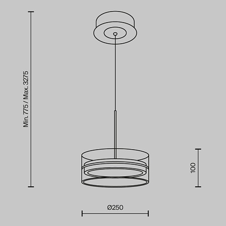 Подвесной светильник Maytoni Dress code MOD348PL-L18BBS3K - фото