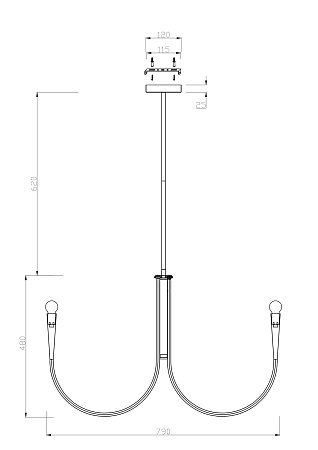 Подвесной светильник Freya Branches  FR5253PL-08N - фото