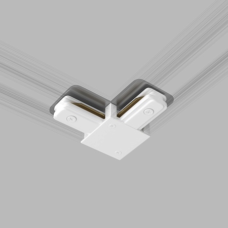 Коннектор угловой для однофазного шинопровода белый TRC-1-1-L-WH Elektrostandard - фото