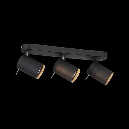 Спот ST-Luce Черный, Хром/Черный GU10 LED 3*3W SL597.401.03 - фото