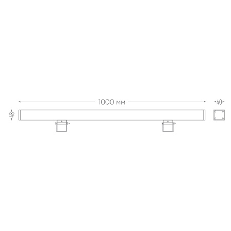 Светодиодный линейный прожектор для подсветки стен Feron LL-889 18W 2700K 85-265V IP65 - фото