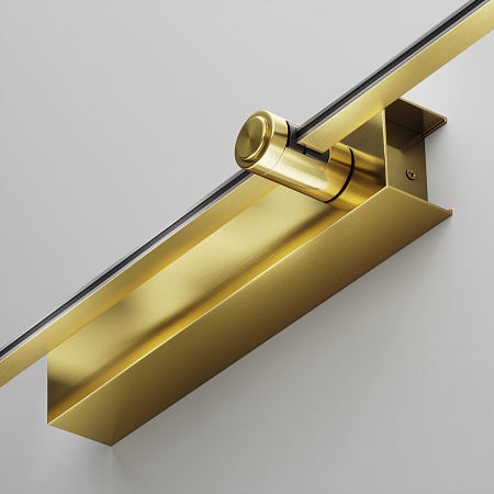 Основание настенное  Wall для блока питания с вводом питания Flarity латунь - фото