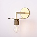 Бра Rh Utilitaire Knurled Disk Shade Sconce Brass Imperiumloft 123282-22 - фото