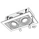 Встраиваемый светильник Technical Metal Modern DL008-2-02-S - фото