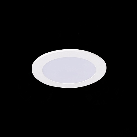 Св-к встр. Белый LED 1*5W 3000K/4000K/6000K 375Lm Ra80 110° IP20 D92xH30 220-240V ST212.508.05 - фото