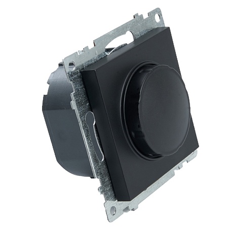 Выключатель диммирующий (механизм), STEKKER GLS10-7106-05, 250V, 500W, серия Катрин, черный - фото
