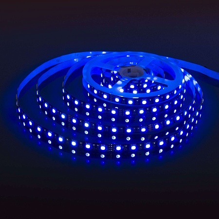 Светодиодная лента 24 В 14,4 Вт/м 60 Led/м 5050 IP20, RGB, Black, 5 м Лента светодиодная 24V 14,4W 60Led 5050 IP20 RGB, Black, 5м - фото