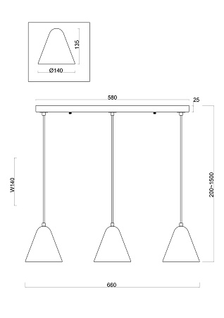Подвесной светильник Freya FR8004PL-03WG - фото