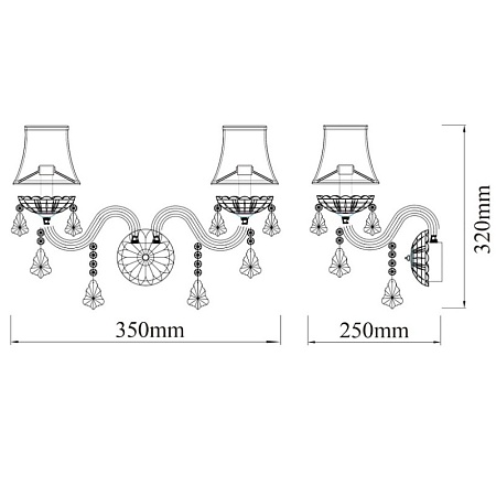 Бра  ивелина Chiaro  475020402 - фото
