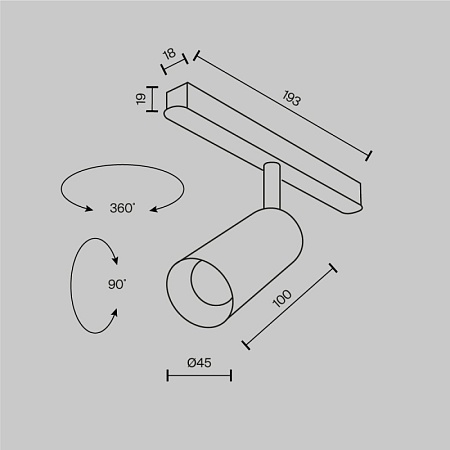 Трековый светильник Technical FOCUS LED TR032-2-5W4K-M-BBS - фото