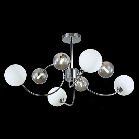 Светильник потолочный Хром/Белый, Дымчатый G9 LED 8*5W SLE220912-08 - фото