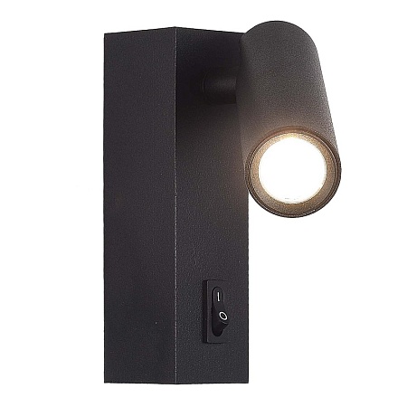 Светильник настенный ST-Luce Черный/Черный LED 1*5W 3000K ST161.411.05 - фото