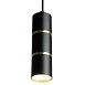 Светильник потолочный Feron ML1868  Barrel ZEN levitation на подвесе MR16 35W, 230V, чёрный, золото 55*180 - фото