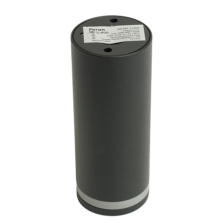 Светильник потолочный Feron ML100 Barrel LUNA MR11 GU10 35W 230V, черный - фото