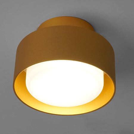 Светильник потолочный Feron HL367 Barrel AURA 12W, 230V, GX53, золото IP44 - фото