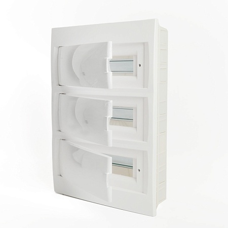 Бокс встраиваемый STEKKER EBX50-2/36-40 36 модулей, белый, пластик, серия Standart - фото