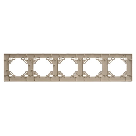 Рамка 5-местная горизонтальная STEKKER, PPFR00-9005-02, серия Эрна, слоновая кость - фото