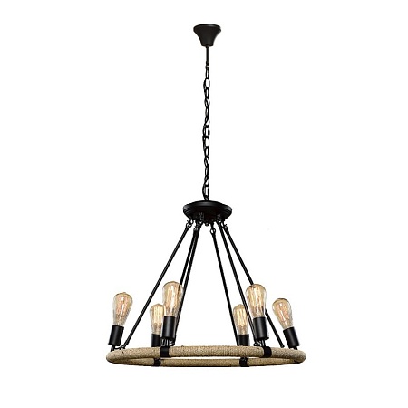 LOFT1861/6 Подвесная люстра LOFT IT Rope filament - фото