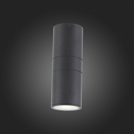Светильник уличный настенный ST-Luce Черный/Черный LED 2*8W 4000K SL074.411.02 - фото