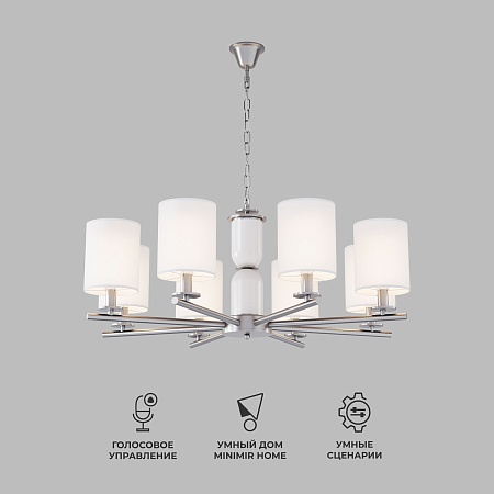 Потолочный светильник Eurosvet 60146/8 никель - фото