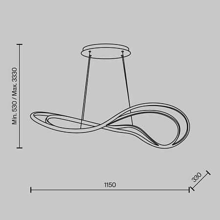 Подвесной светильник Maytoni Plons MOD283PL-L65BS3K - фото