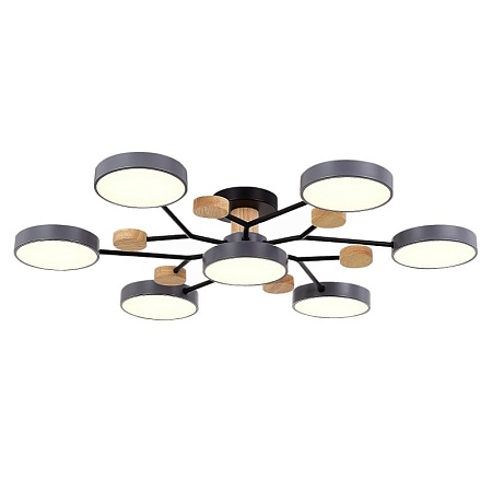 Светильник потолочный Серый/Серый LED 7*12W 3000K/4500K/6000K SLE6006-702-07 - фото
